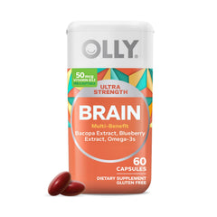 OLLY envase frontal mostrando título y tamaño del producto, útil para identificar suplemento