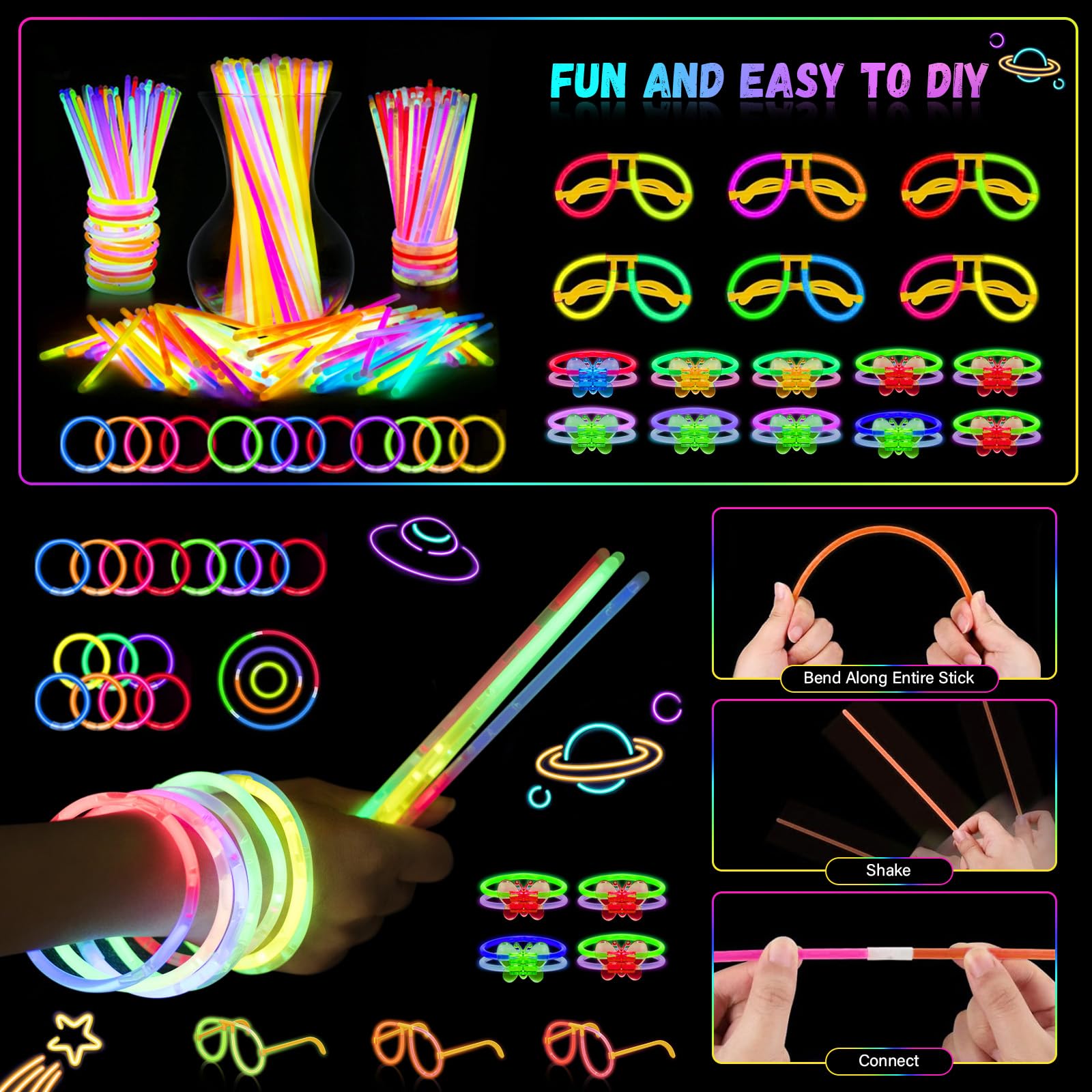 OLUPP moldes para gafas y conectores listos para proyectos DIY