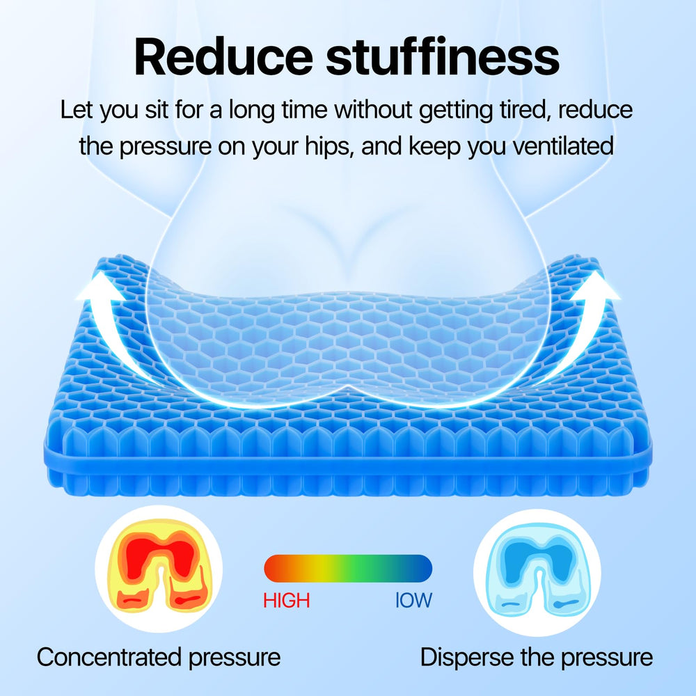 OMCOZY demostración de elasticidad del gel mostrando resistencia y durabilidad