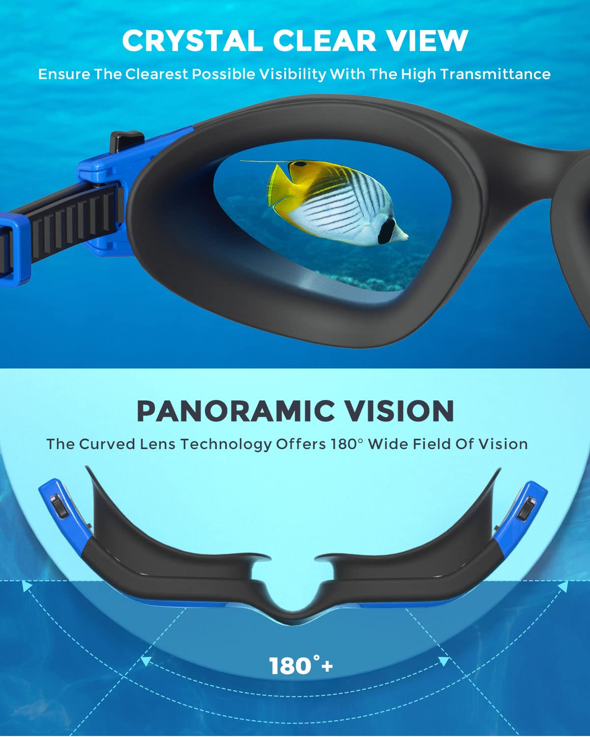 OMID gafas P2mini sobre toalla en playa protección UV para exteriores