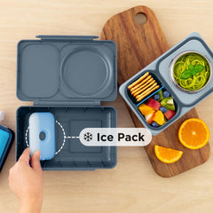 Omie OmieBox UP open layout with compartments demonstrating organized packing benefit
