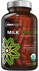 OmniBiotics envase frontal mostrando soporte hepático y pureza orgánica