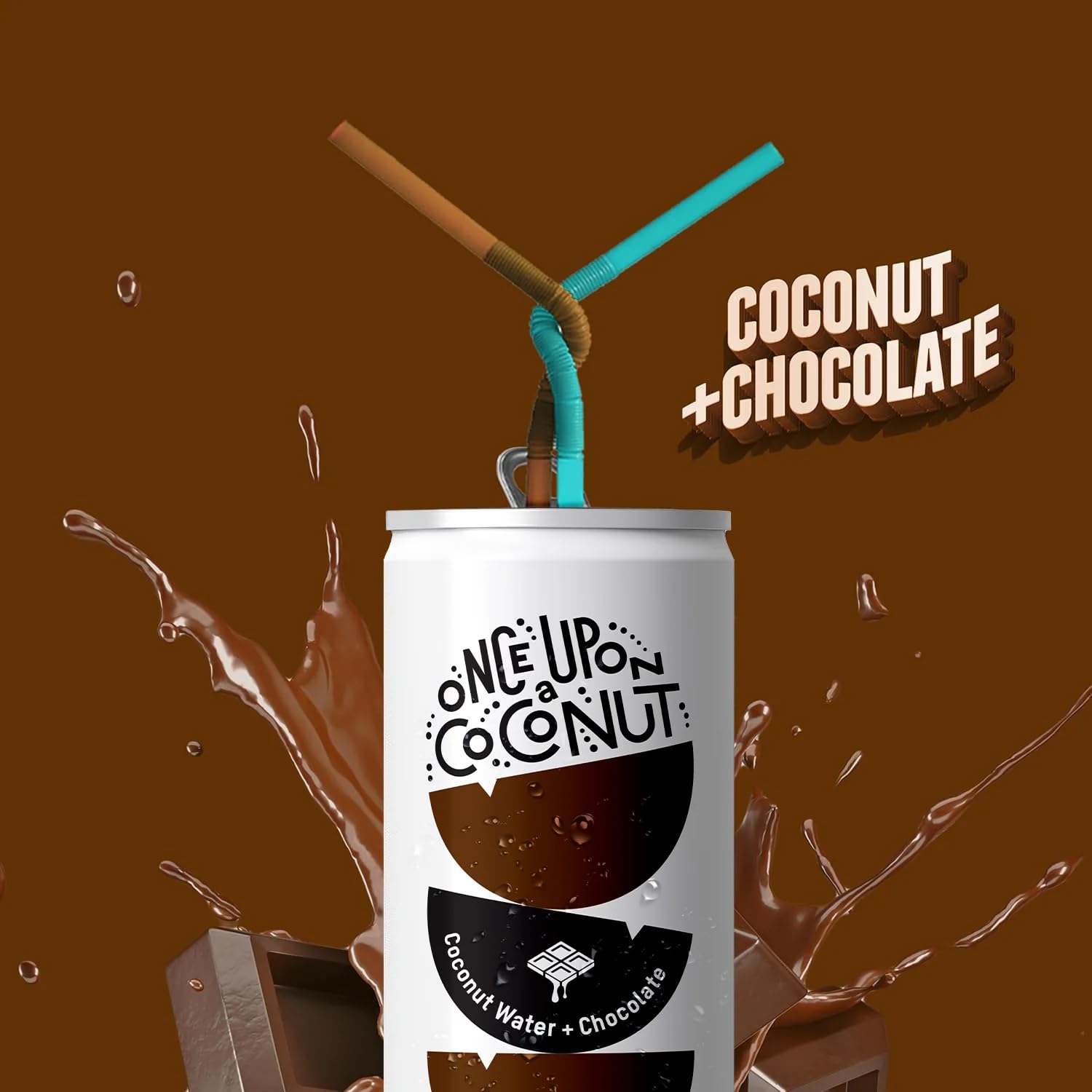 Once Upon a Coconut etiqueta con ingredientes claros y beneficios sin lácteos