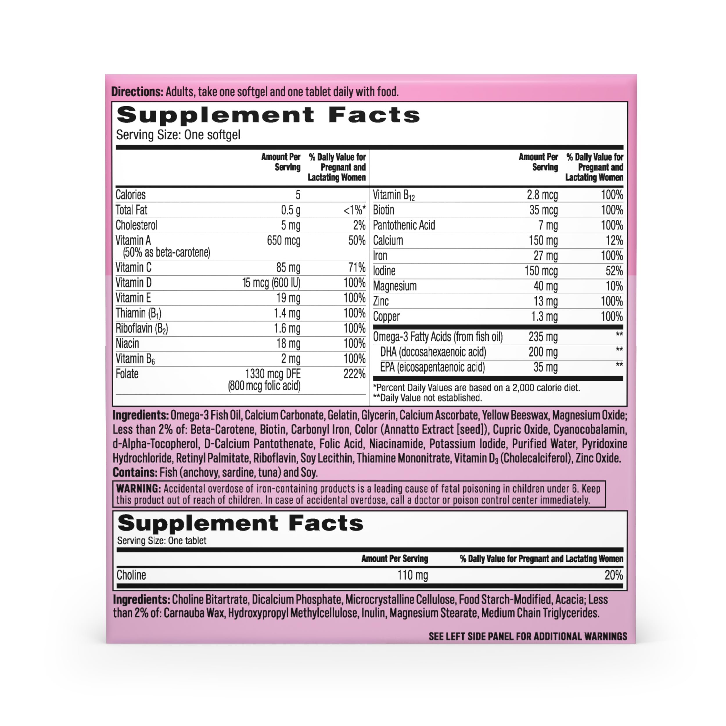 ONE A DAY lifestyle image of pregnant woman taking vitamin showing daily routine benefit