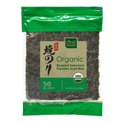 ONE ORGANIC frontal del empaque mostrando 50 hojas y claridad orgánica