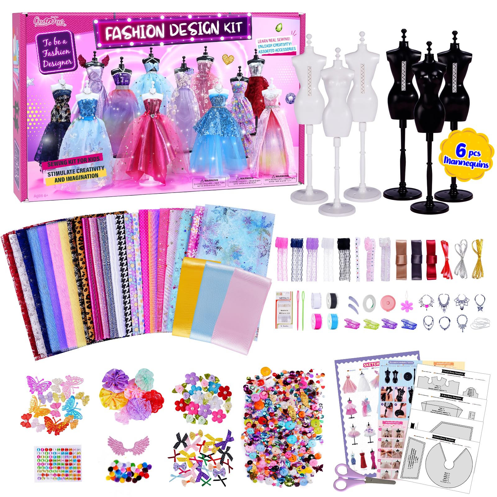 ONE TO FOUR front packaging showing kit contents and benefits