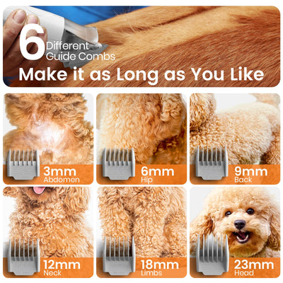 oneisall hose and power cord stretched to show flexible grooming reach