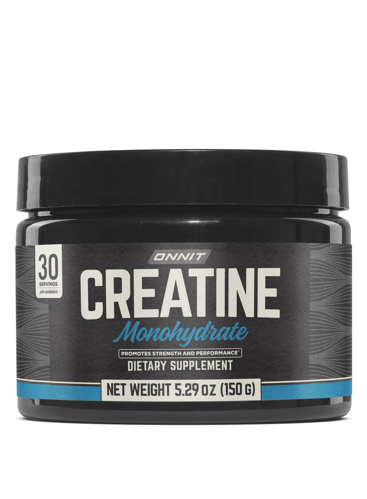 ONNIT envase frontal del creatine monohydrate mostrando diseño y tamaño