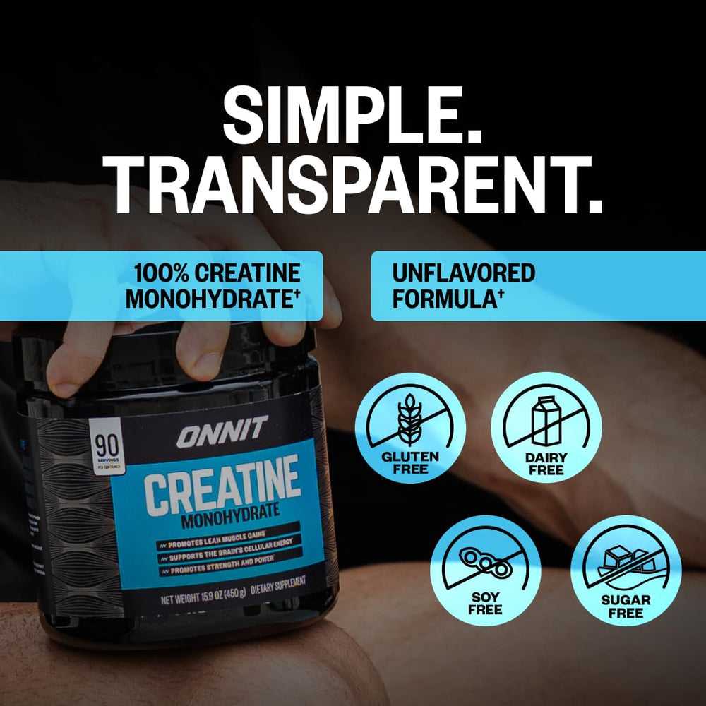 ONNIT envase junto a objetos cotidianos para visualizar tamaño y cantidad conveniente