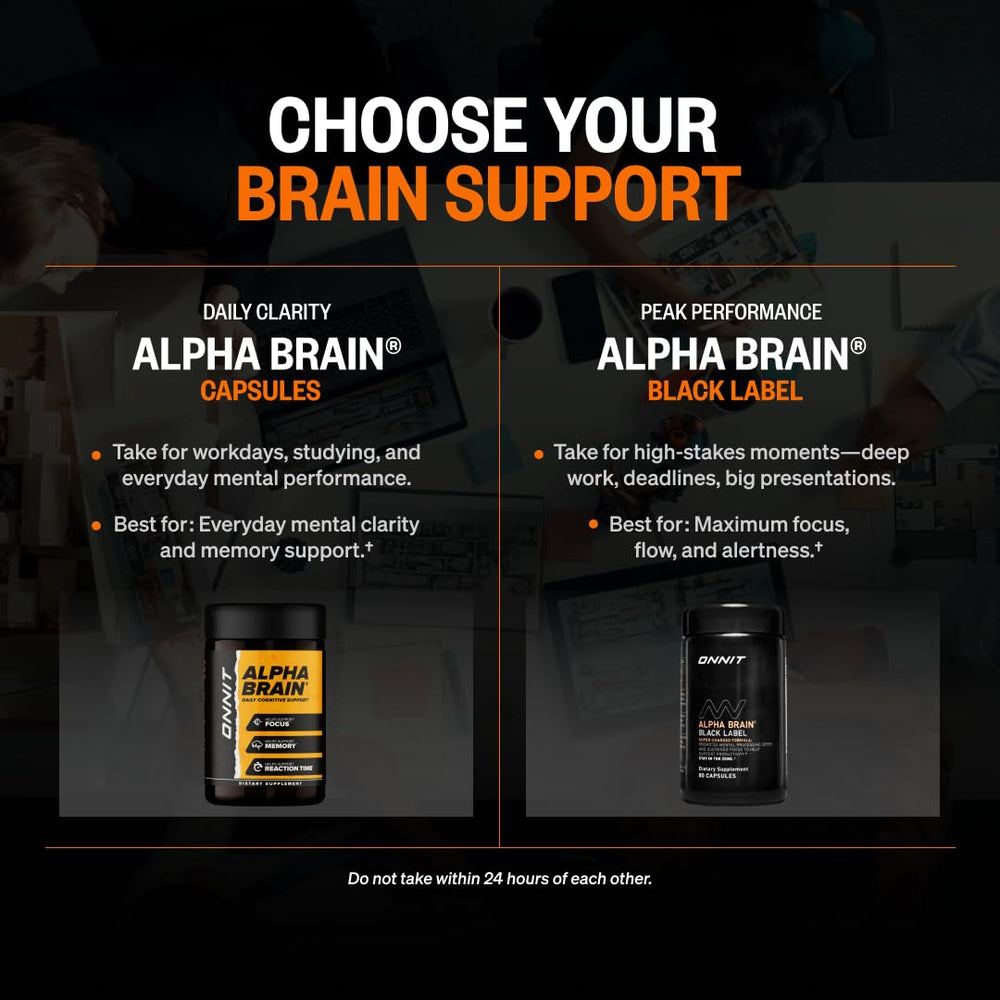 ONNIT packaging box and bottle staged to communicate premium presentation