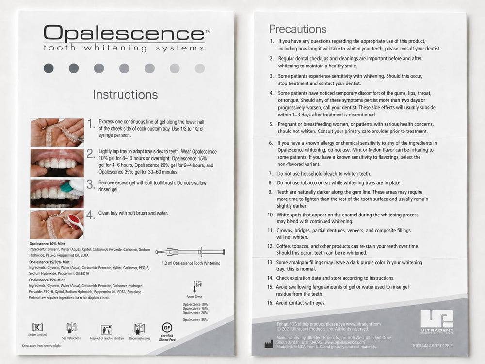 Opalescence persona sonriendo tras uso, mostrando resultado estético