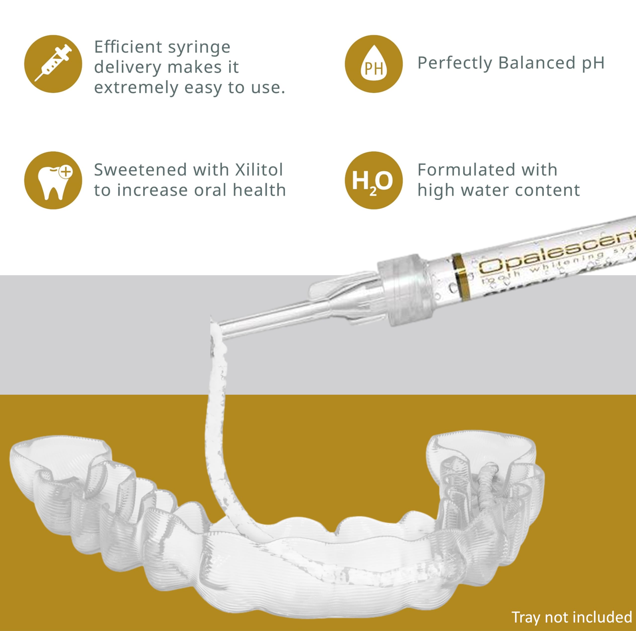 Opalescence férula e Invisalign compatibles, facilita uso con alineadores
