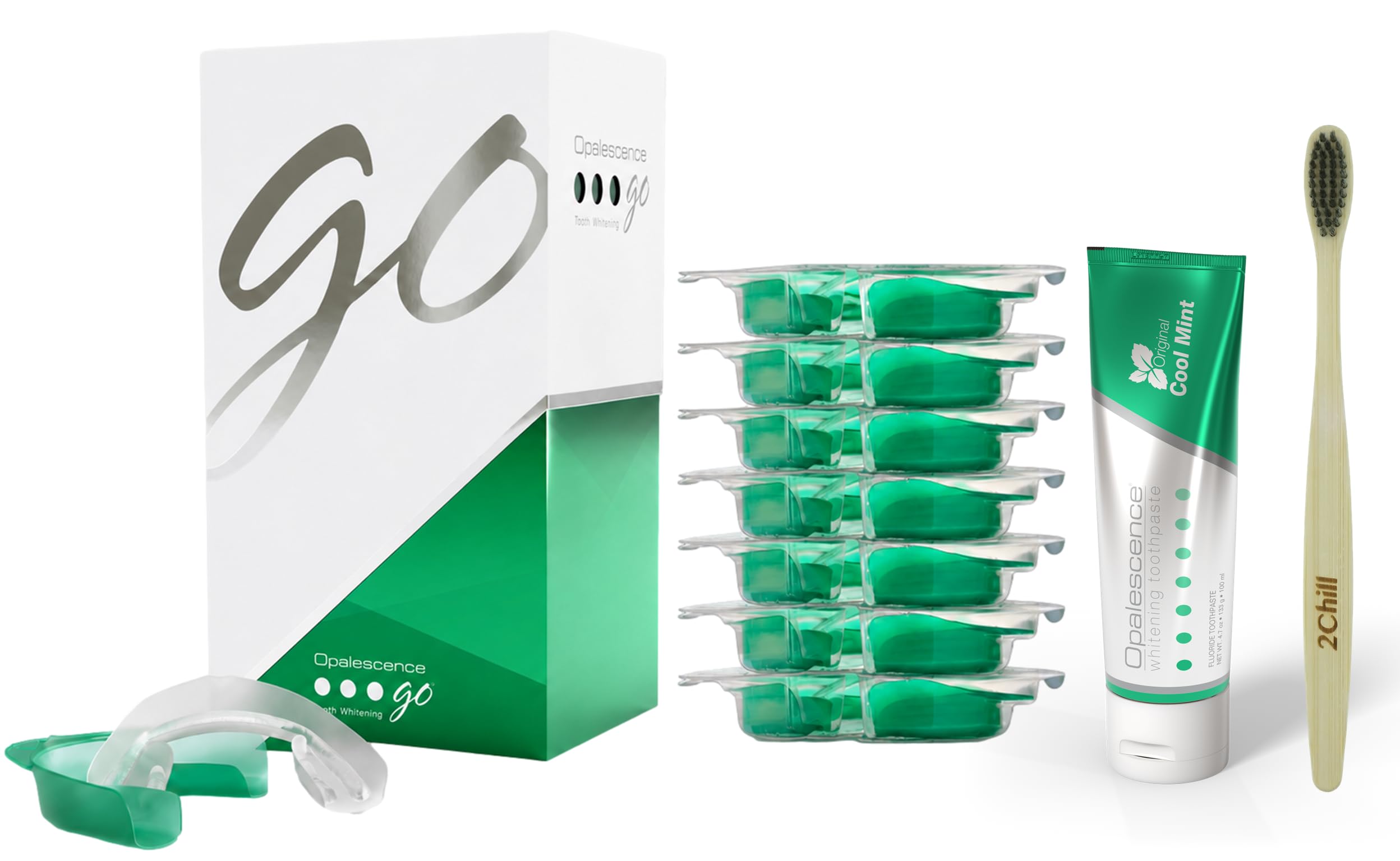 Opalescence GO front packaging showing kit and benefits
