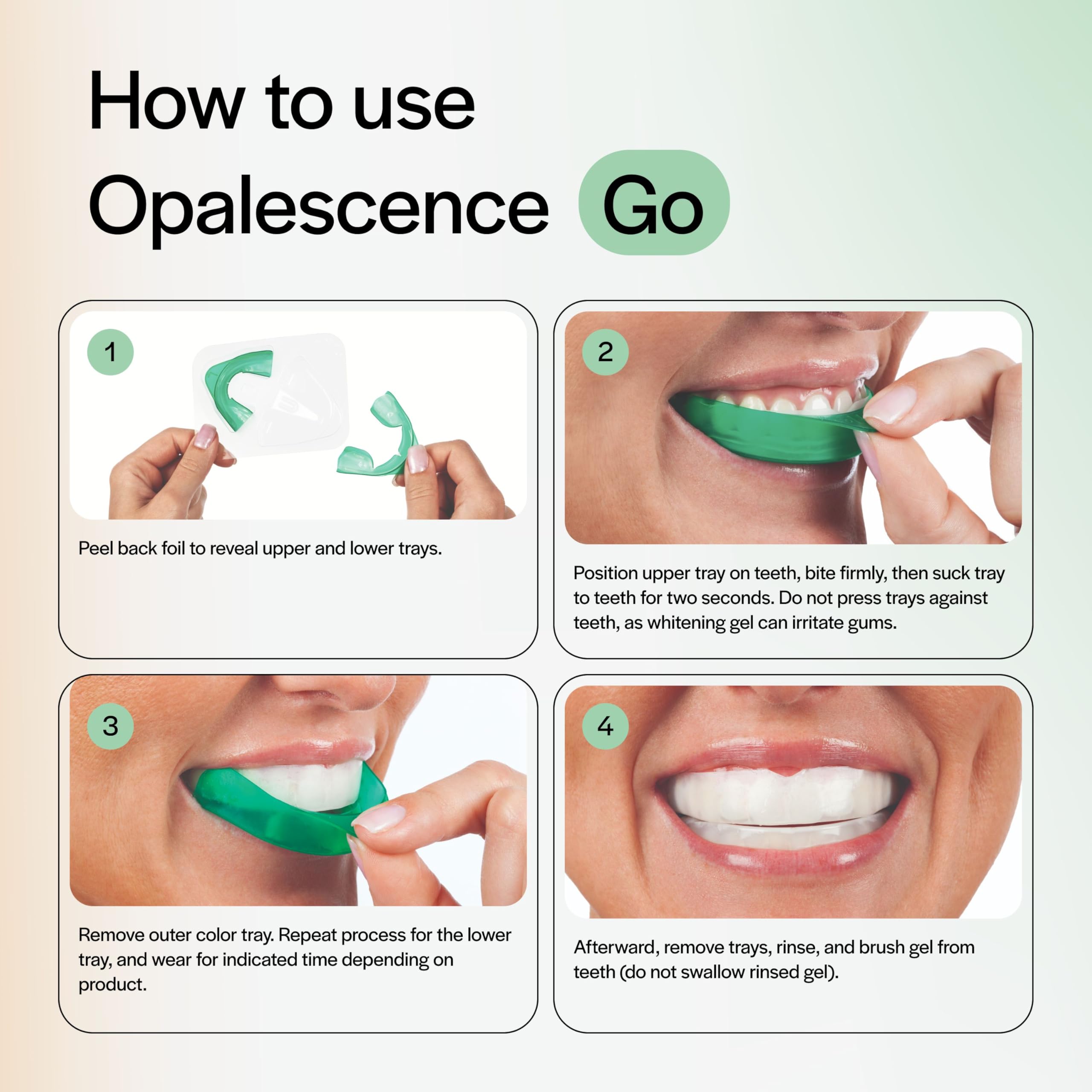 Opalescence travel-size whitening toothpaste included for gentle care