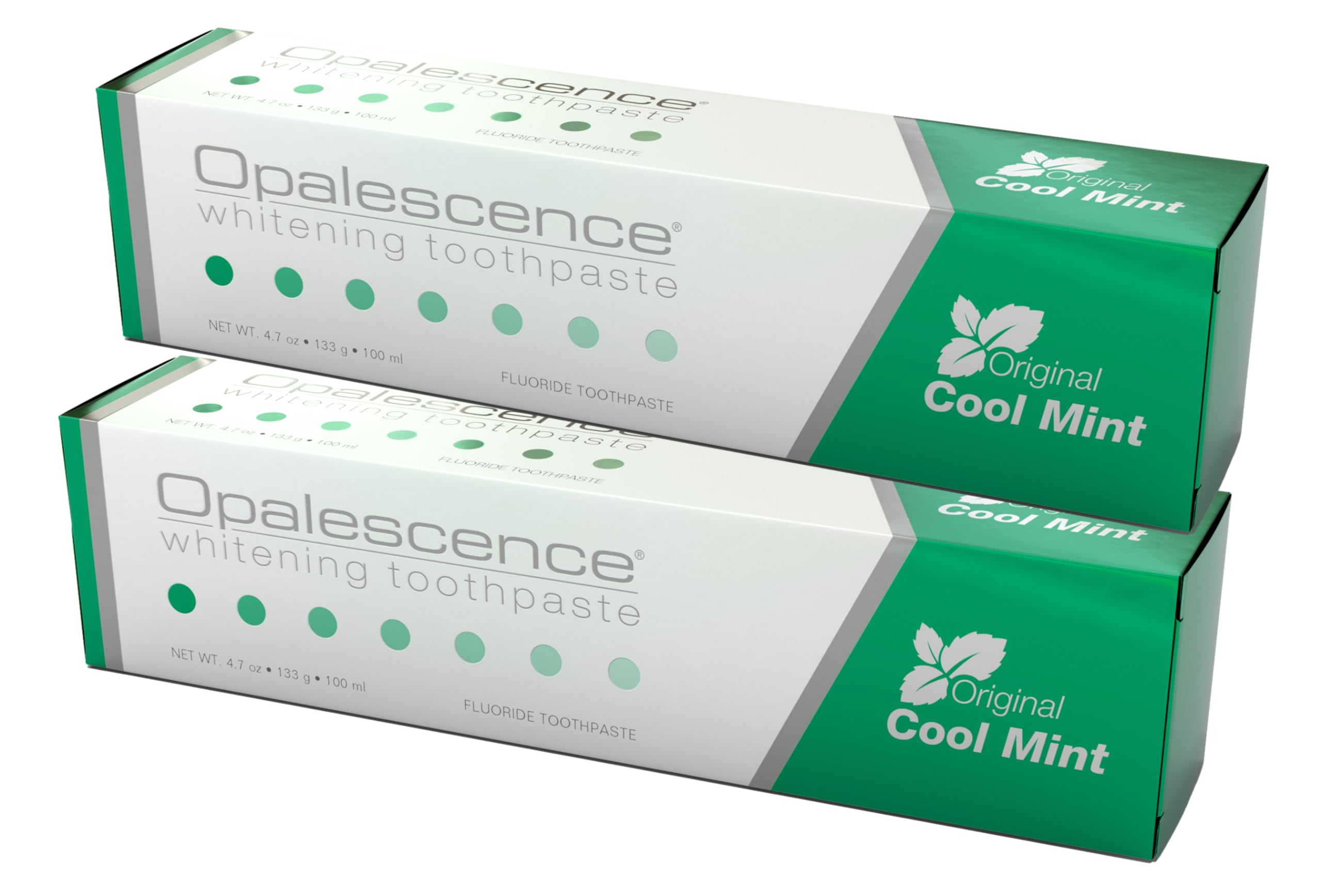 Opalescence pack frontal mostrando dos tubos y marca para confianza profesional