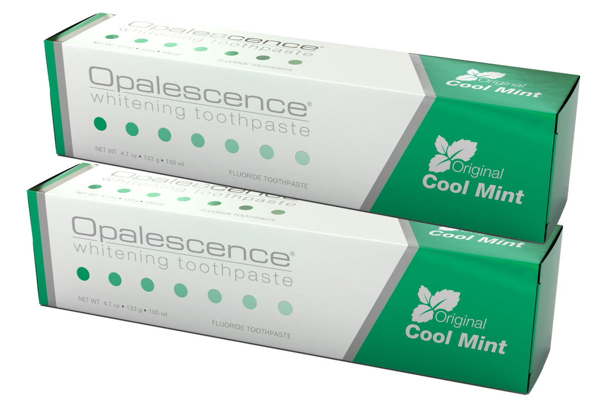 Opalescence pack frontal mostrando dos tubos y marca para confianza profesional
