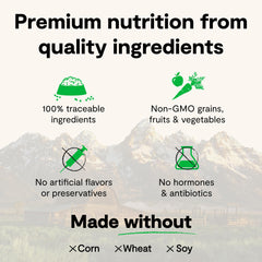 Open Farm trozos liofilizados en cuenco que aumentan palatabilidad y aroma