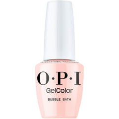 OPI botella frontal mostrando color rosa translúcido y beneficio profesional