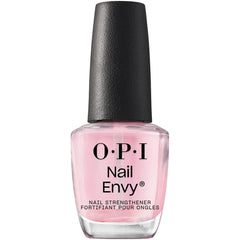OPI Nail Envy vista frontal del envase mostrando el color rosa suave y fortaleza