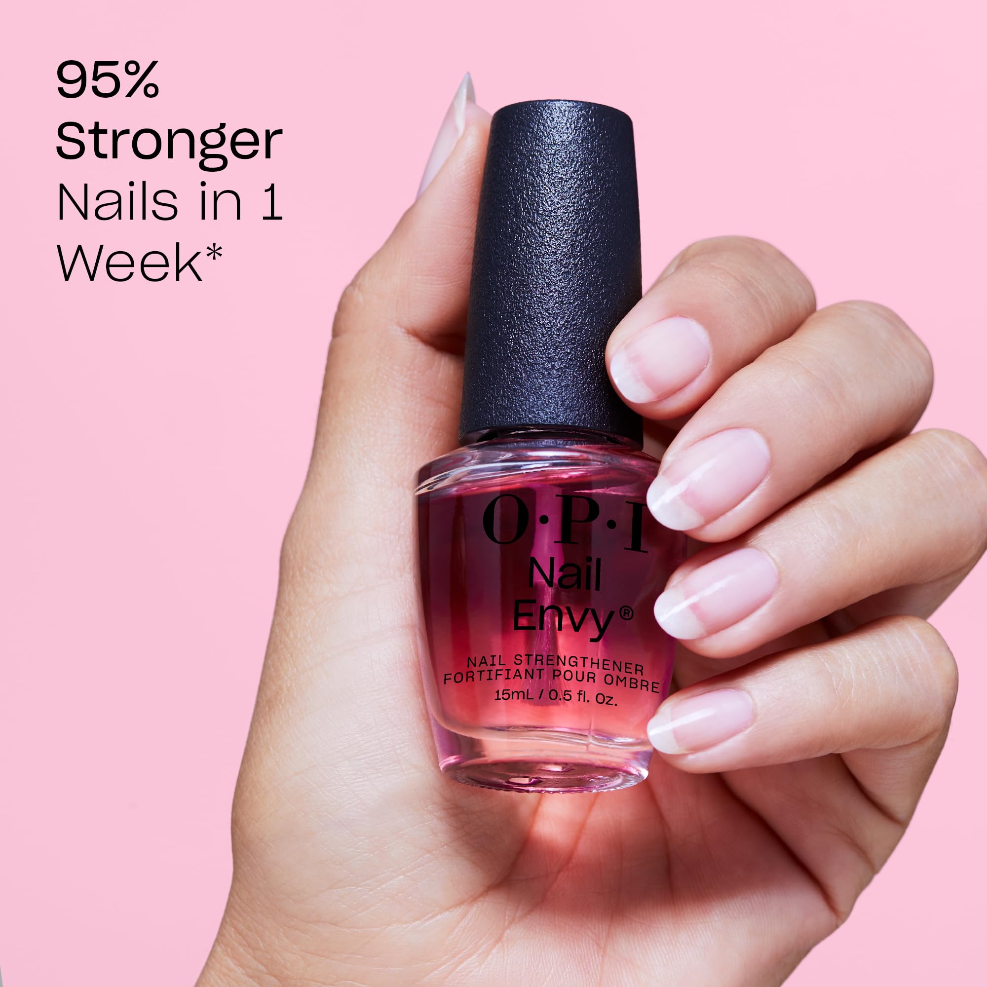OPI Nail Envy textura en brocha mostrando consistencia y aplicación uniforme
