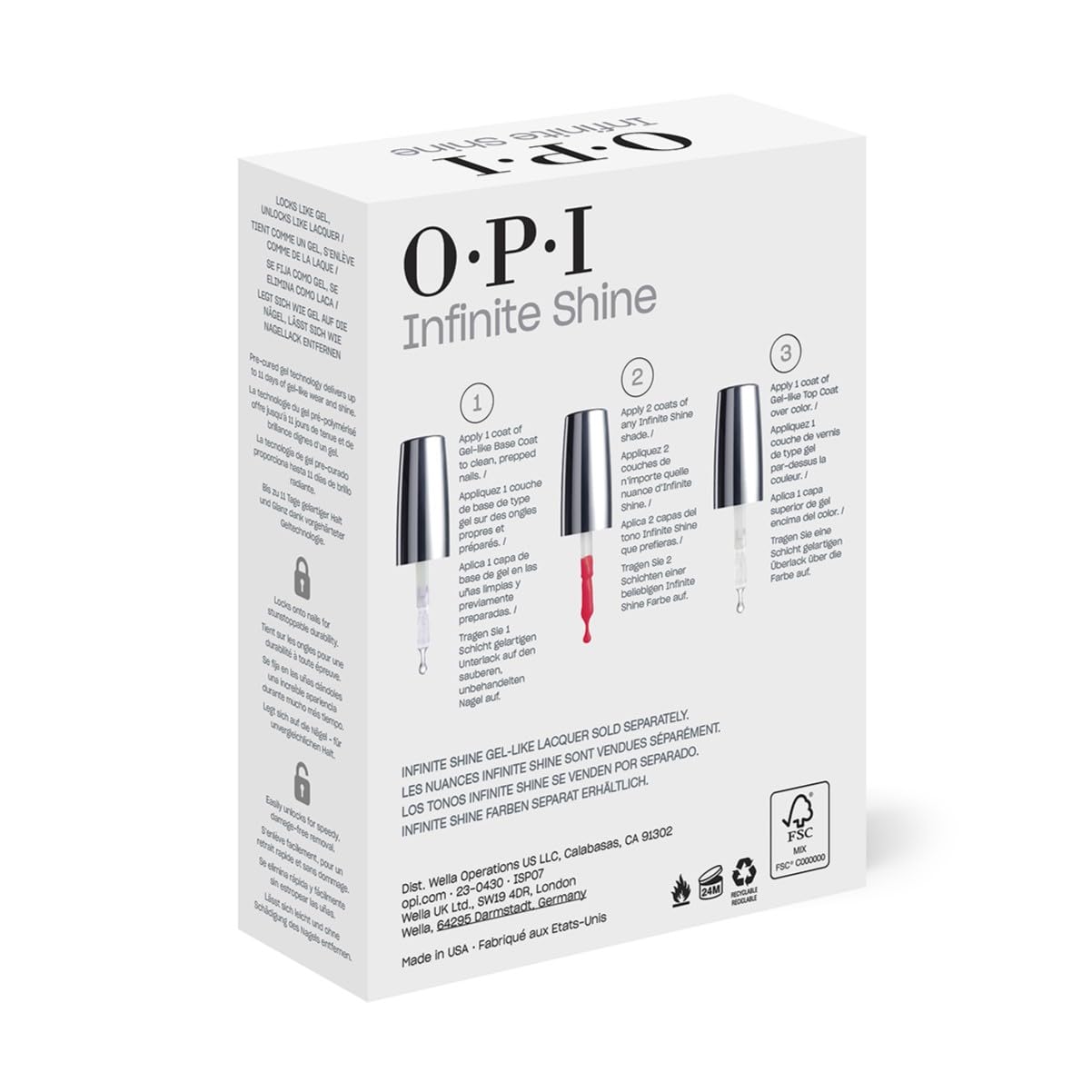 OPI top coat con brillo intenso que realza y protege el color