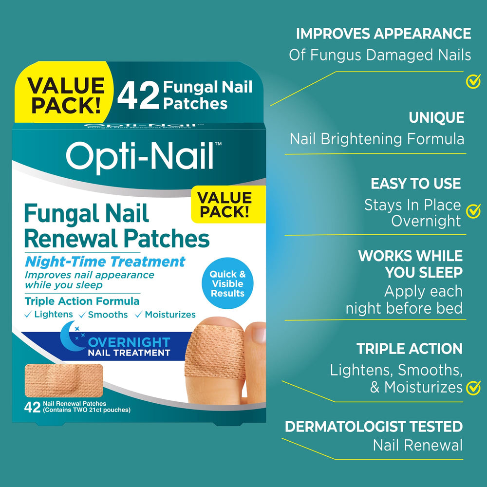 Opti-Nail parche primer plano mostrando textura adhesiva y claridad