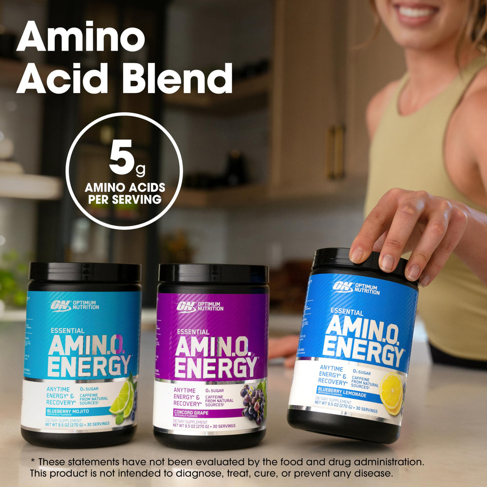 Optimum Nutrition powder in shaker bottle ready to mix for pre-workout energy