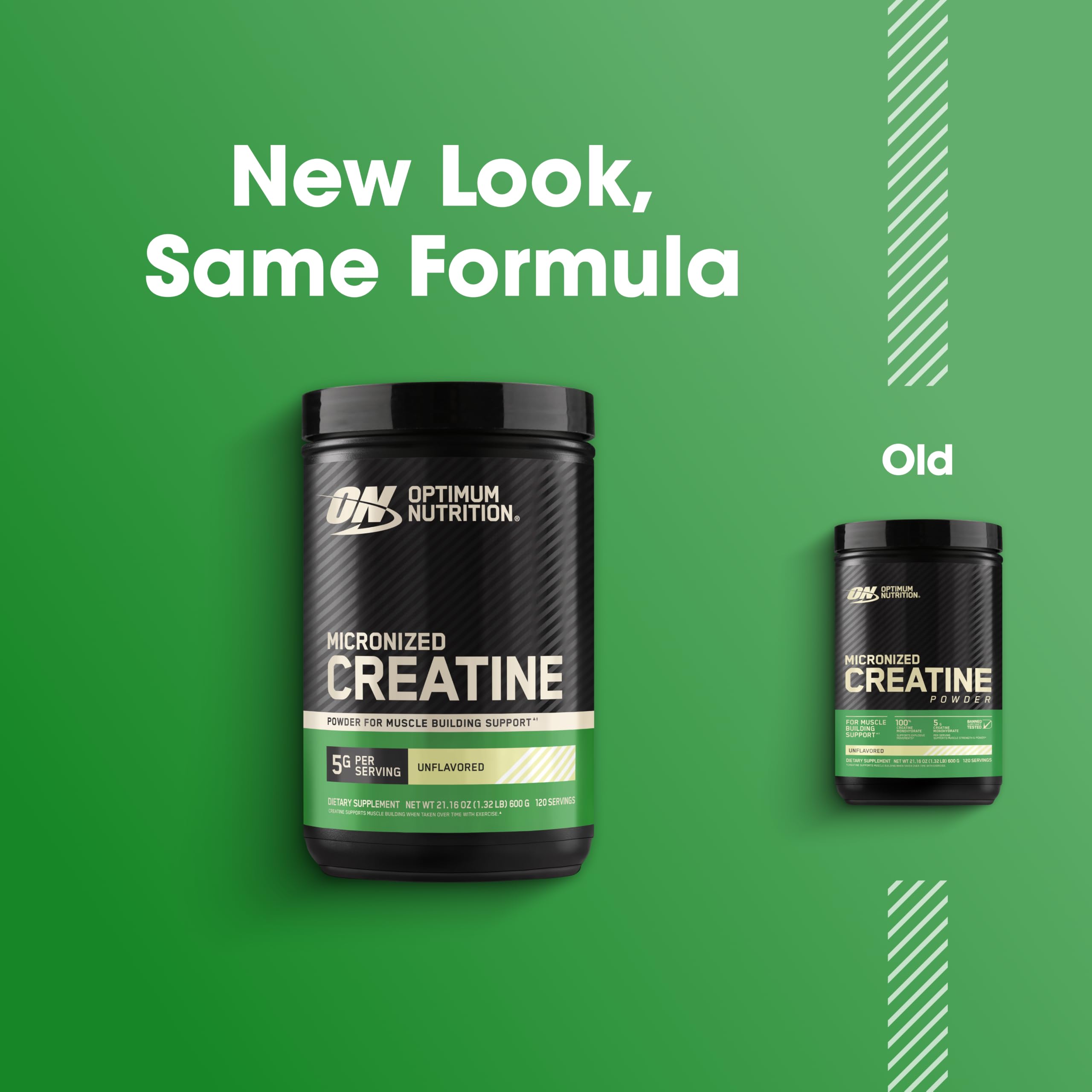 Optimum Nutrition batido con creatina mezclada para mejorar potencia y rendimiento