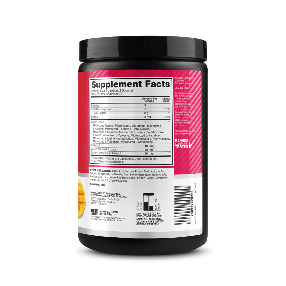 Optimum Nutrition bote en gimnasio mostrando uso antes del entrenamiento