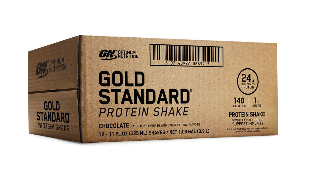 Optimum Nutrition batido junto a desayuno para un inicio de día rápido y nutritivo