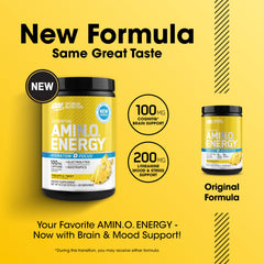 Optimum Nutrition etiqueta con lista de ingredientes y electrolitos para transparencia