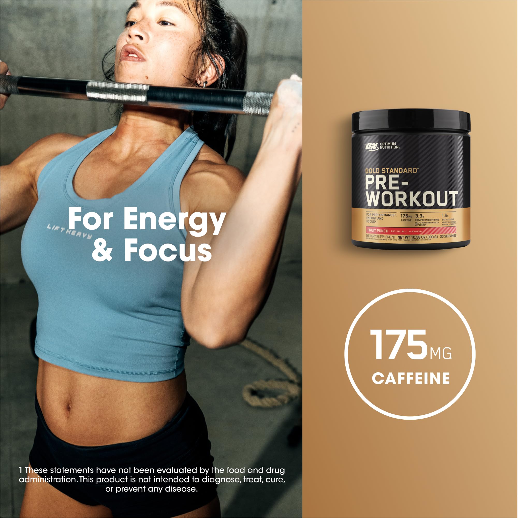 Optimum Nutrition coctelera mezclando pre-workout para preparación rápida