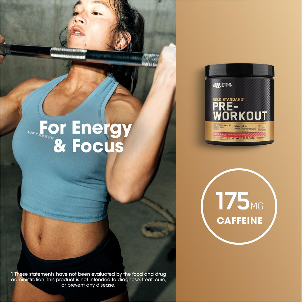 Optimum Nutrition coctelera mezclando pre-workout para preparación rápida