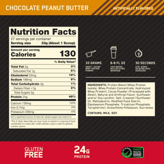 Optimum Nutrition polvo en cuchara mostrando textura instantizada y fácil mezcla