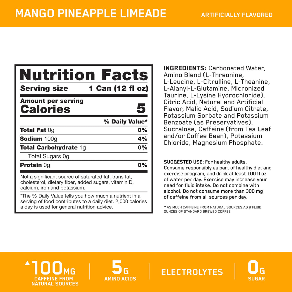 Detalle de burbujas y textura ligeramente carbonatada de Optimum Nutrition