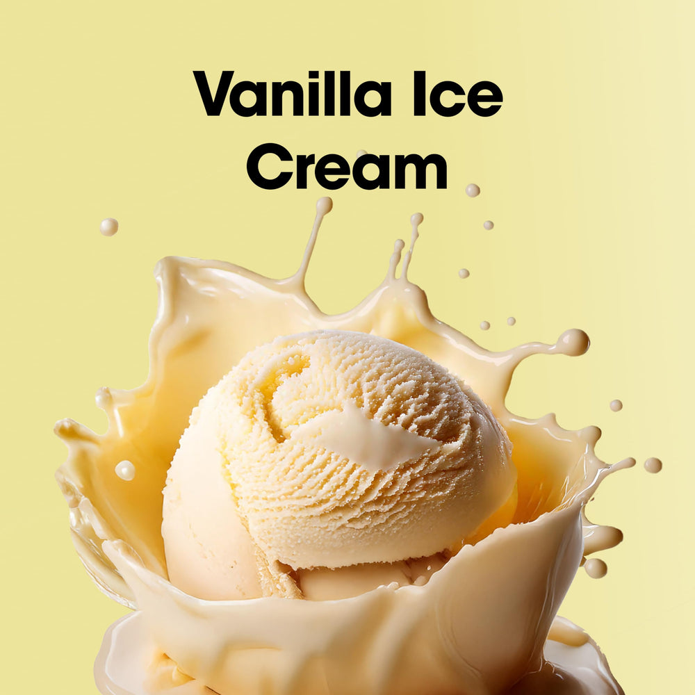 Optimum Nutrition Vanilla Ice Cream powder close-up showing creamy texture