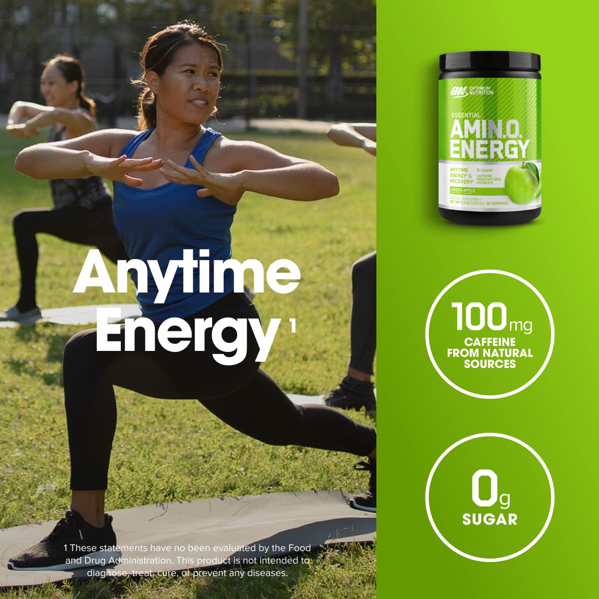 Optimum Nutrition vaso con bebida lista, refresco bajo en calorías y energía