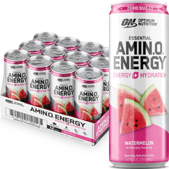 Optimum Nutrition front packaging showing watermelon flavor and benefits