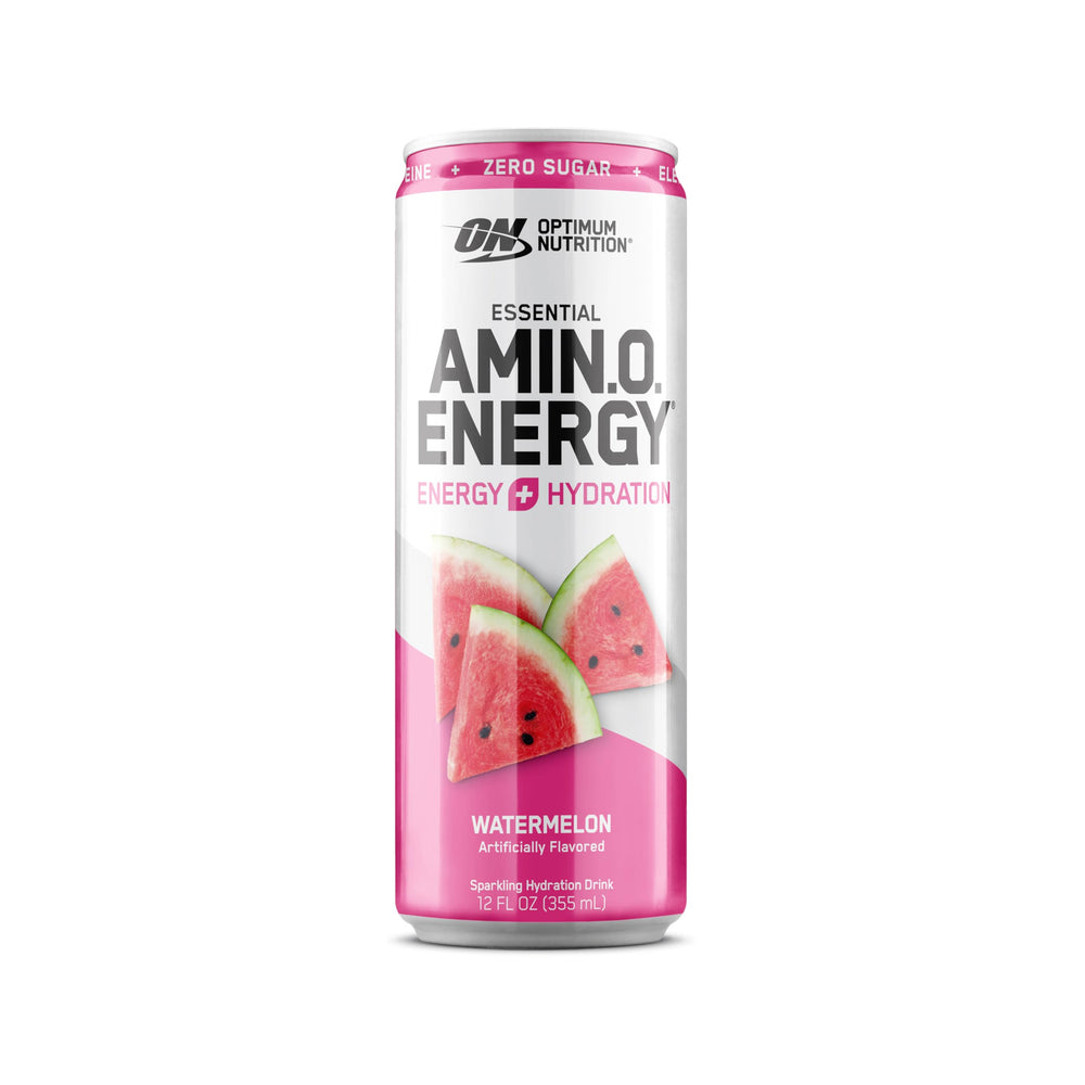 Optimum Nutrition can in outdoor setting showing refreshing hydration