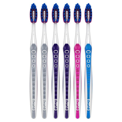 Oral-B textura del pulido en dientes mostrando reducción de manchas