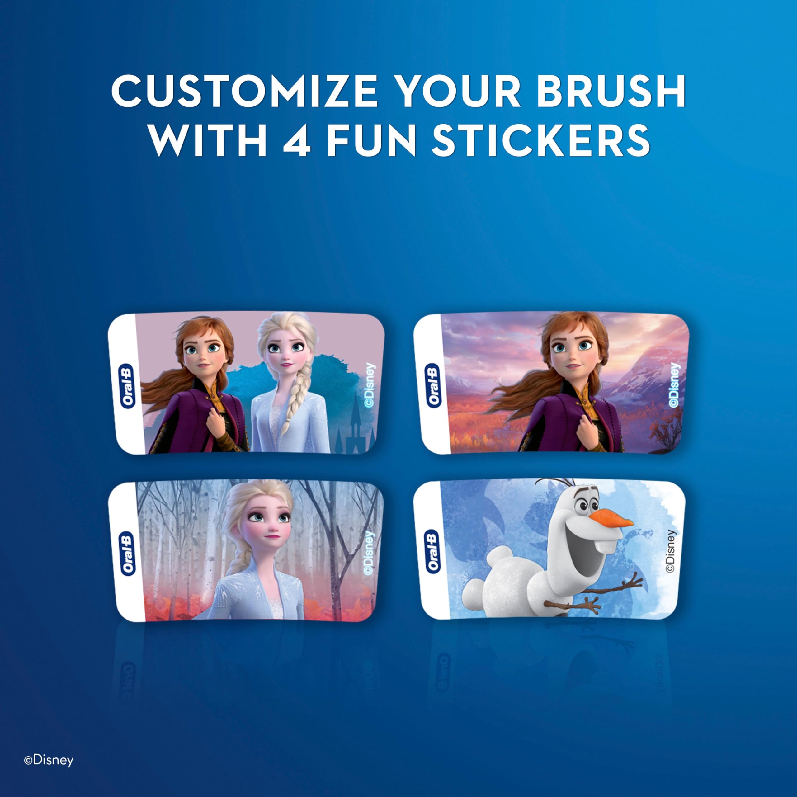 Oral-B caja abierta con contenido del paquete listo para usar