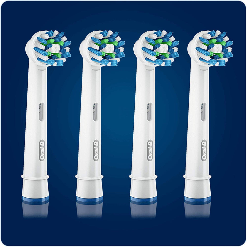 Detalle de filamentos Cross Action de Oral-B que mejora la eliminación de placa