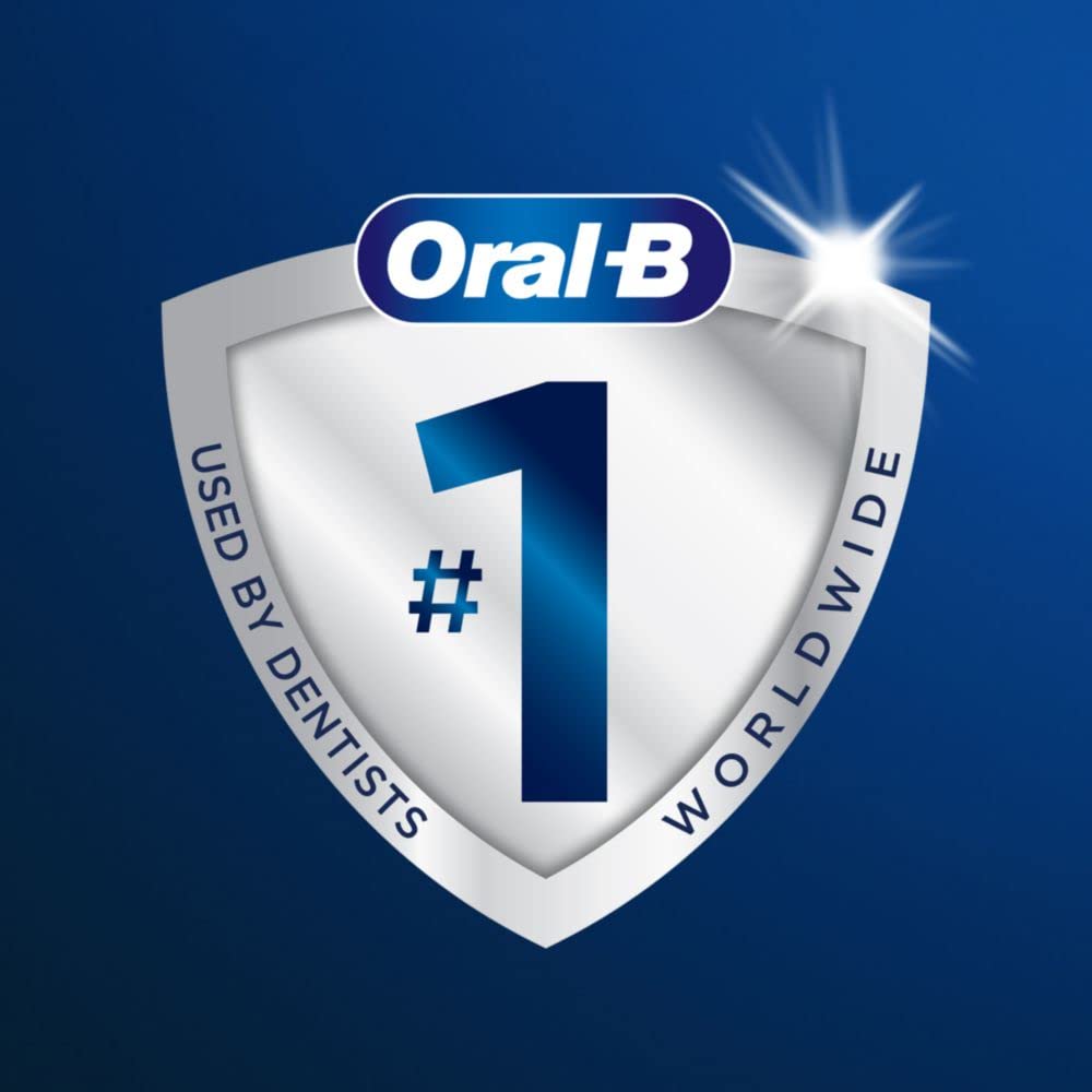 Vista lateral del cabezal Oral-B CrossAction mostrando el diseño redondo profesional