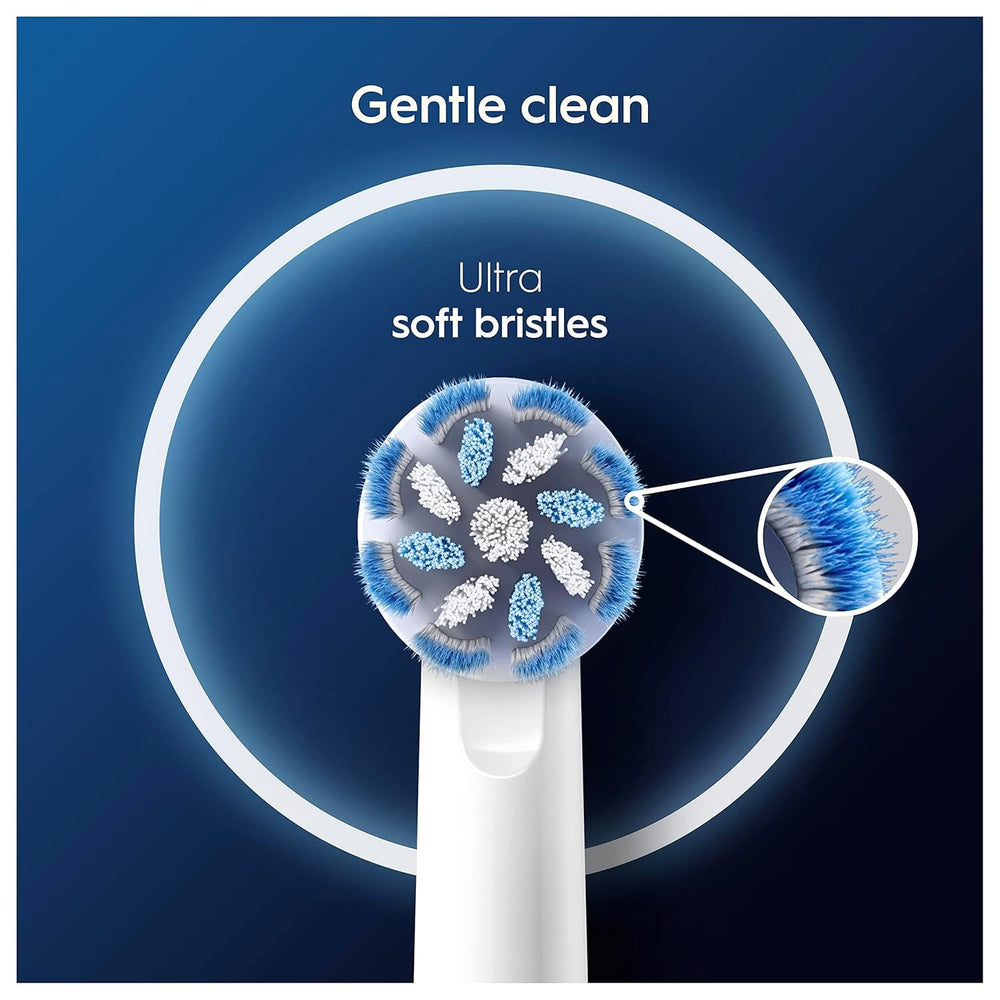 Oral-B comparación de tamaño y encaje con mango recargable