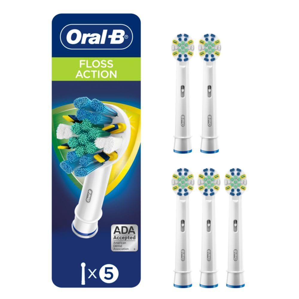 Oral-B frontal del pack de cinco cabezales mostrando marca y cantidad, conveniencia