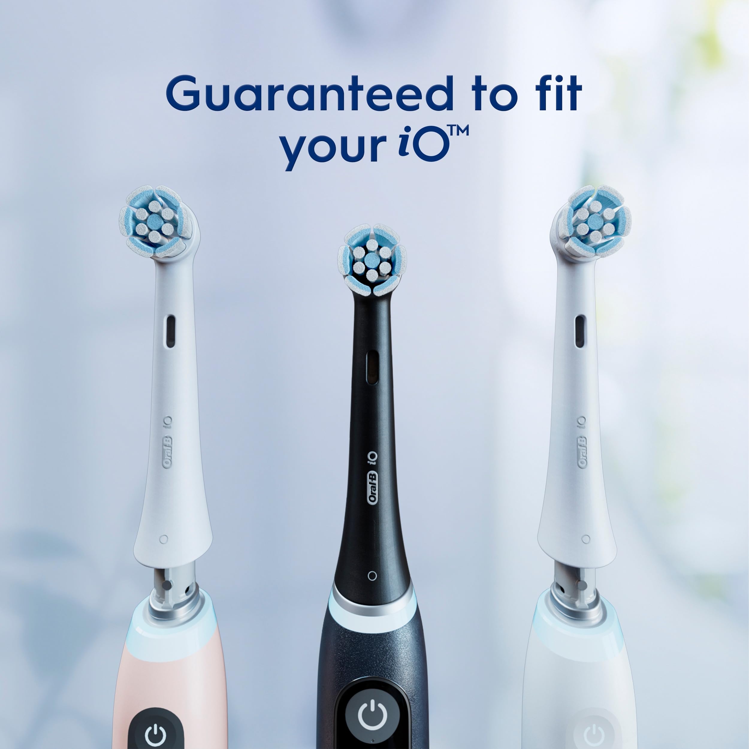 Oral-B iO cerdas con cambio de color indicando momento de reposición