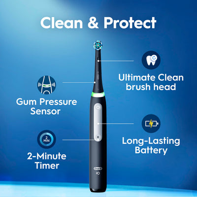 Oral-B iO3 detalle del mango con textura antideslizante para mejor control