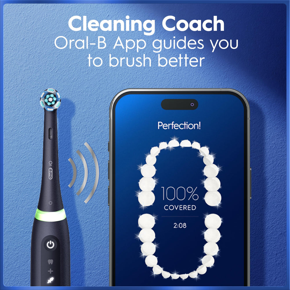 Oral-B iO5 pantalla inteligente con temporizador de 2 minutos visible