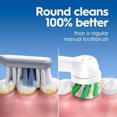 Oral-B Pro 100 3D White detalle de cerdas que mejora eliminación de placa