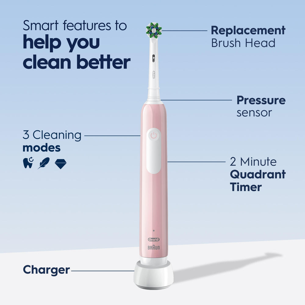 Oral-B toothbrush LED timer and charge indicator for consistent two-minute routines